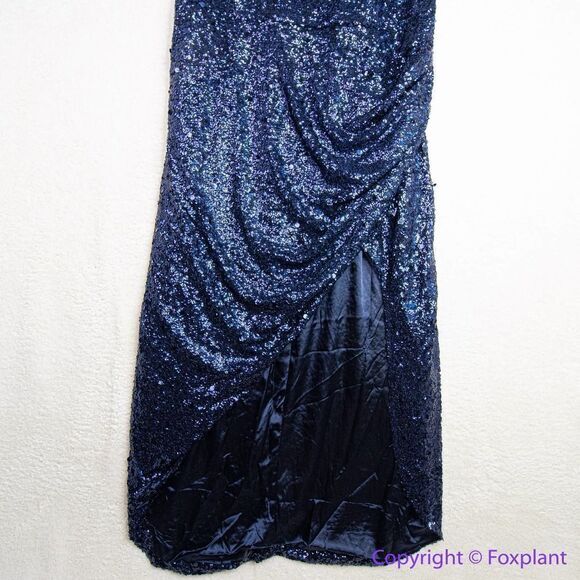 NEW CITY CHIC Star Desire Maxi sequin Dress Sapphire blue size 22 formal‎ gown - Picture 6 of 16